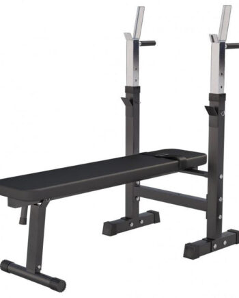 Træningsbænk Med Bænkpres Stativ Sort Gorilla