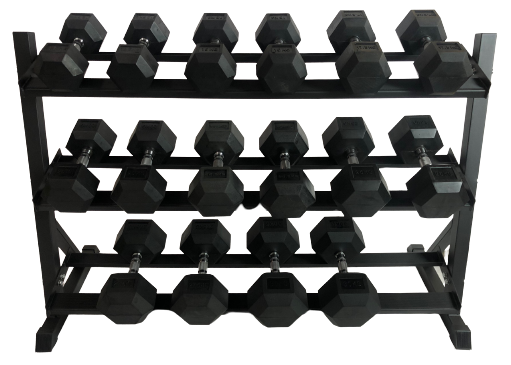 Odin 340kg Hex Set Pakketilbud Sæt Håndvægte  Rack