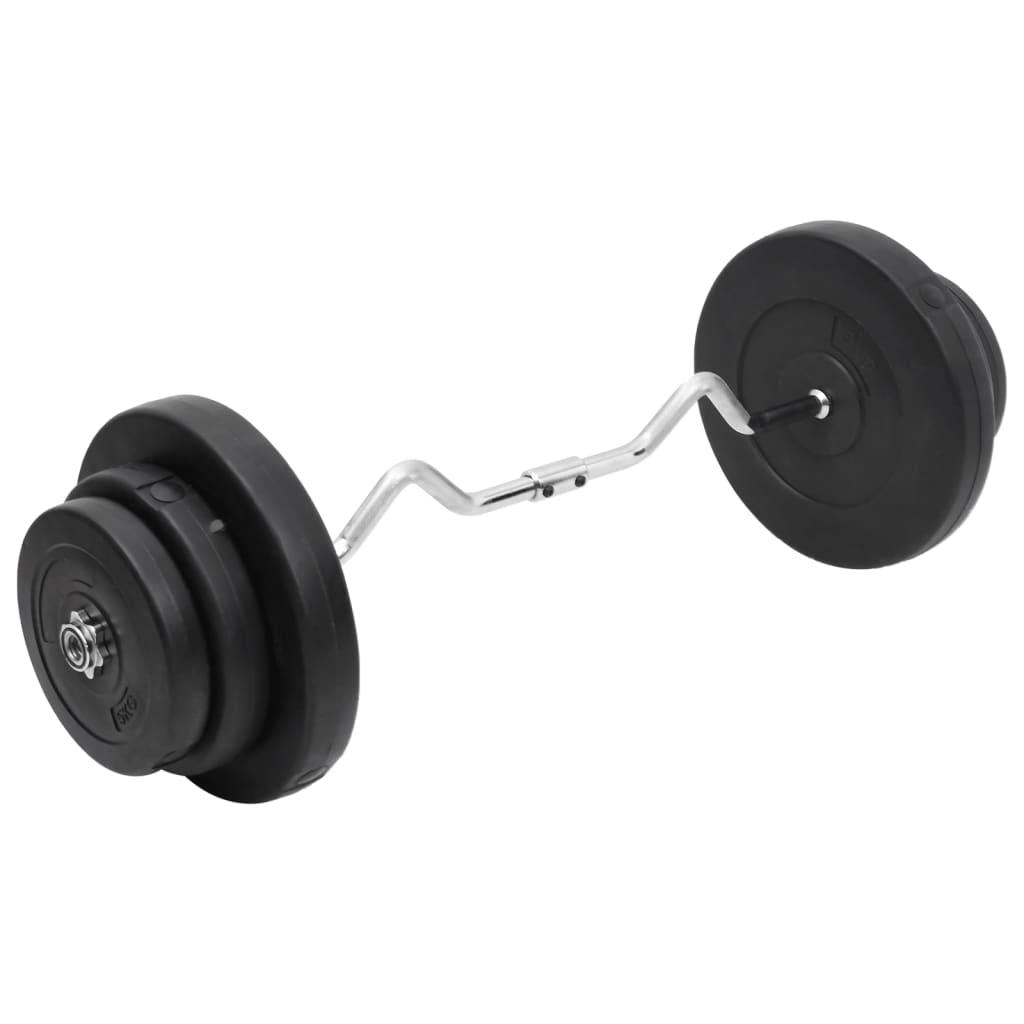 Curl Vægtstang Med Skiver Super Curl Sæt