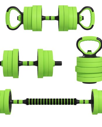 Håndvægtsæt Justerbare Håndvægte Vægtstang Kettlebell Push Håndtag Grøn