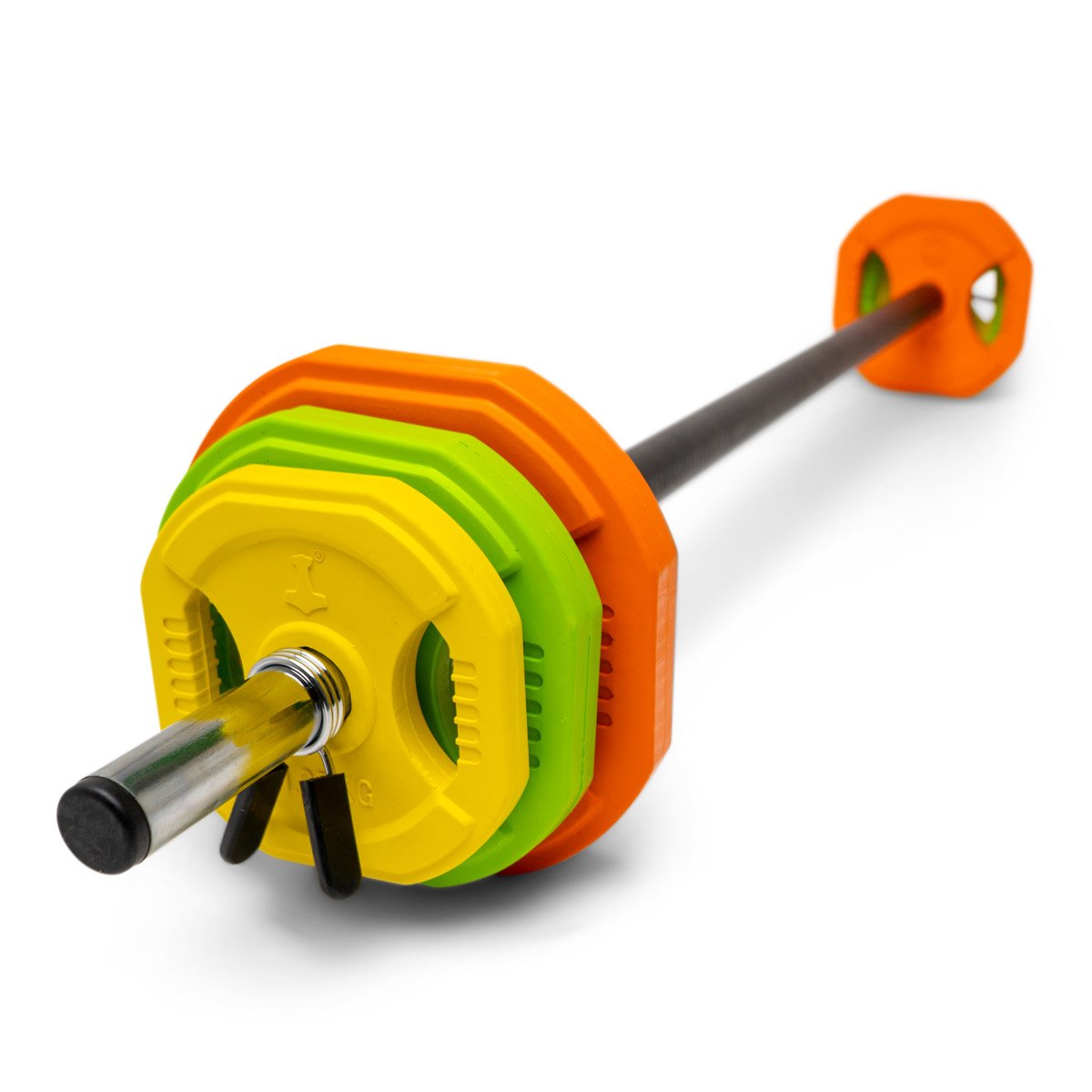 Aerobic Vægtstang Sæt Farvet Nordic Strength