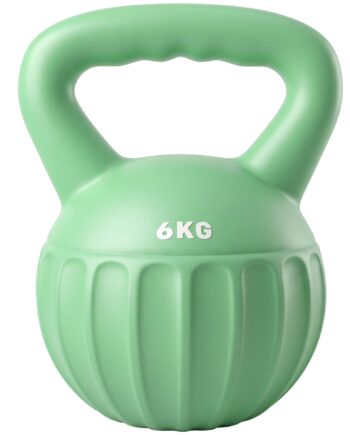 Kettlebell Vægtstang Fyldt Med Sand Til Begyndere Styrketræning Til Hjemmet Grøn