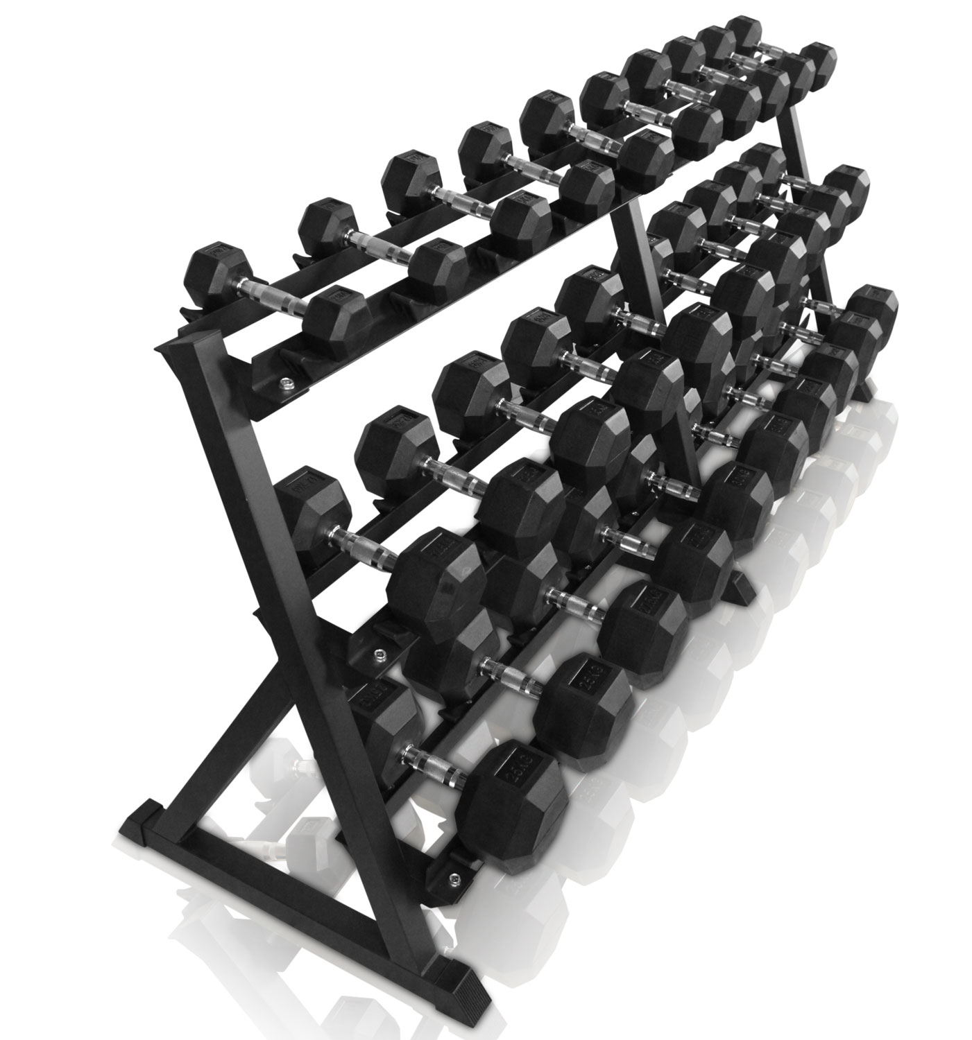 Odin 545kg Hex Set Pakketilbud Sæt Håndvægte  Rack