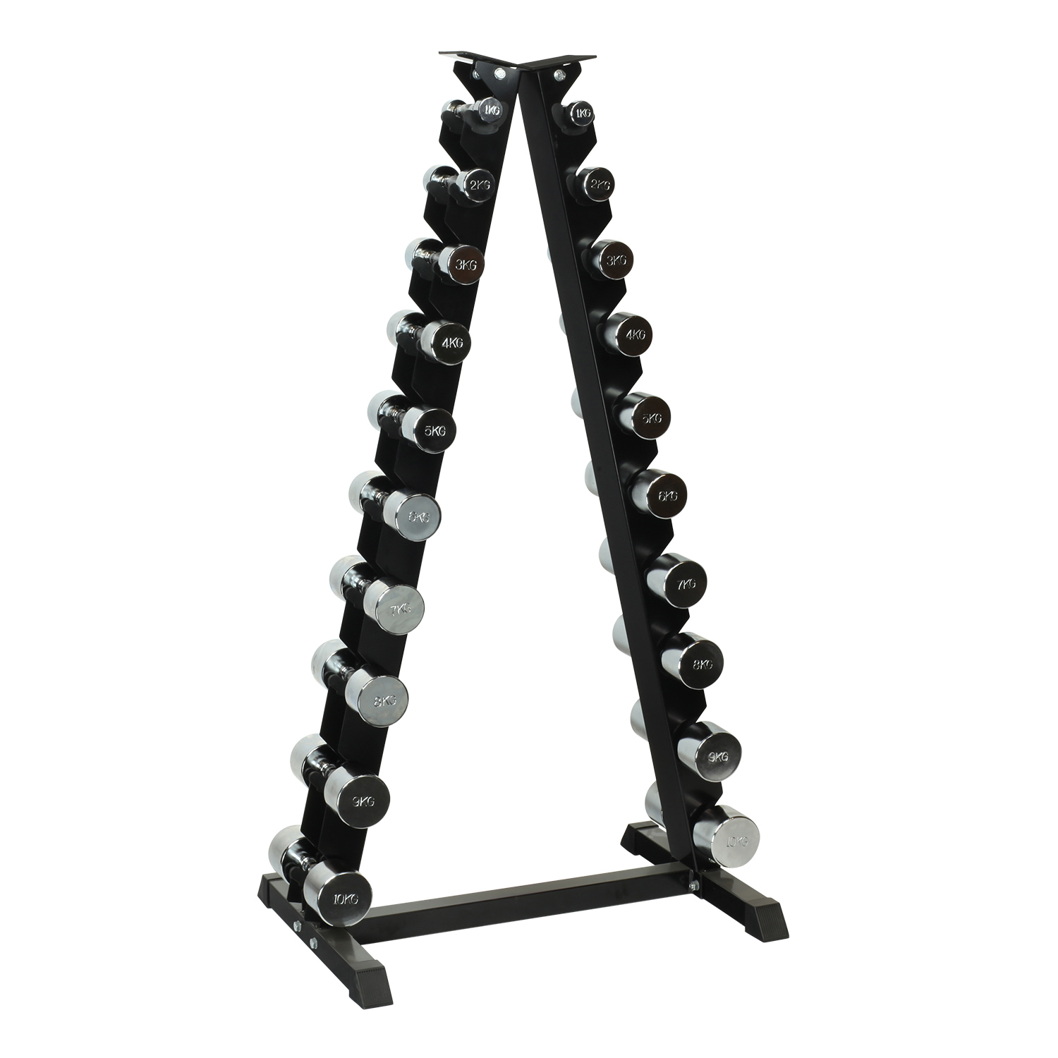 Odin 110kg Krom Sæt Sæt Håndvægte  Rack