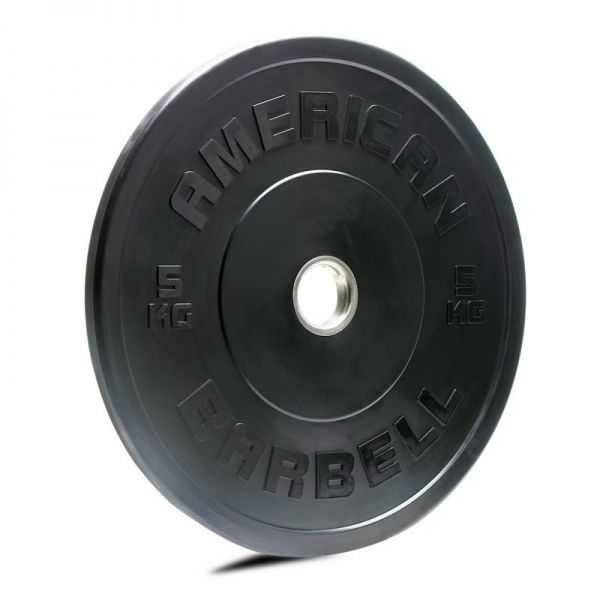 American Barbell Black Sport Bumper Plate