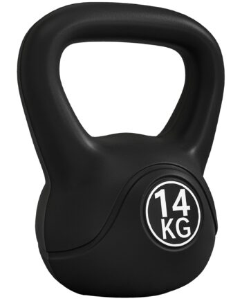 Kettlebell Vægtstang Fyldt Med Sand Til Begyndere Sort